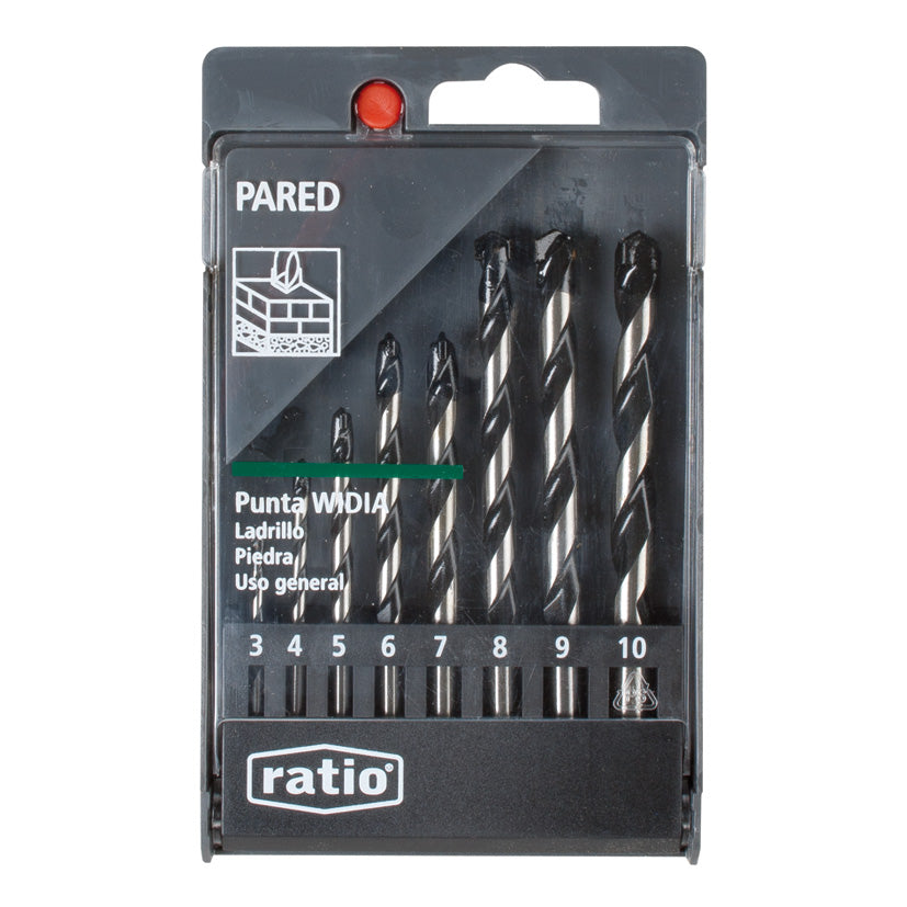 BROCAS P/PARED JGO. 8 RATIO