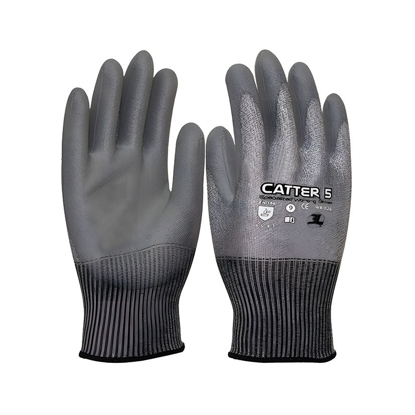 GUANTE ANTICORTE POLIESTER CON PU. T/8