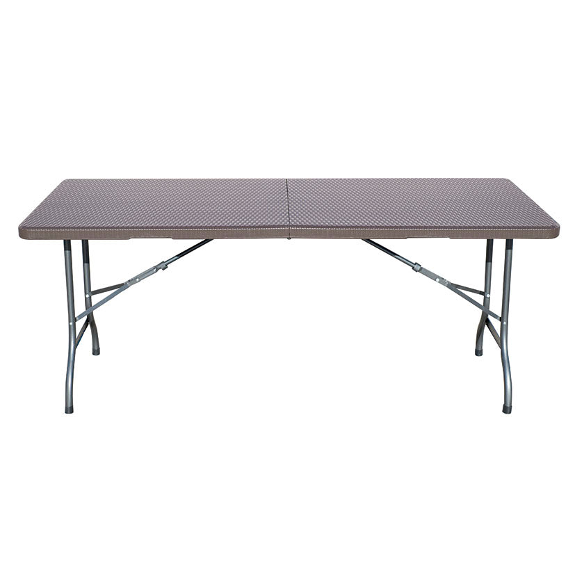 MESA POLIET. RATAN PLEG. 179X74,5X72 CM
