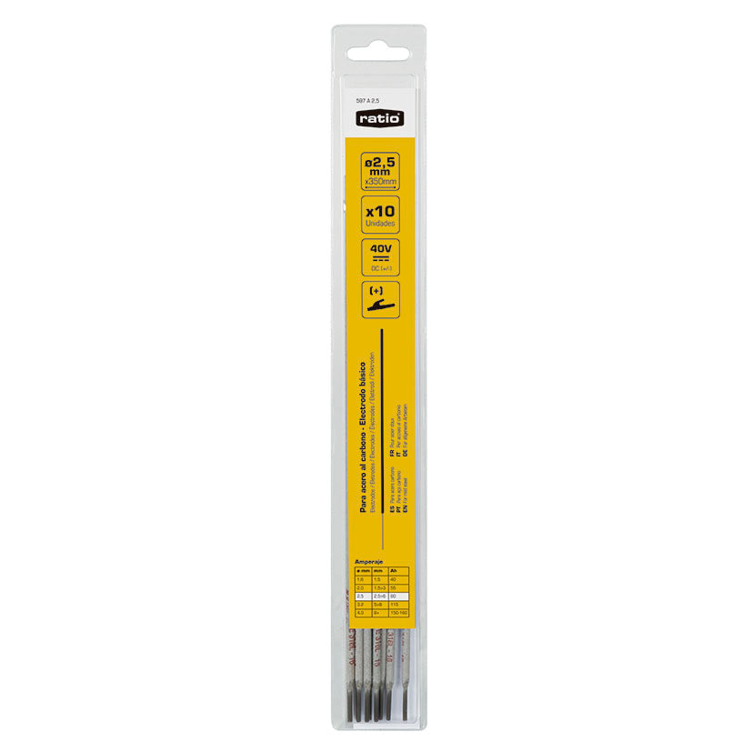 ELECTRODO BASICO 2.5MM. 10UDAD. RATIO