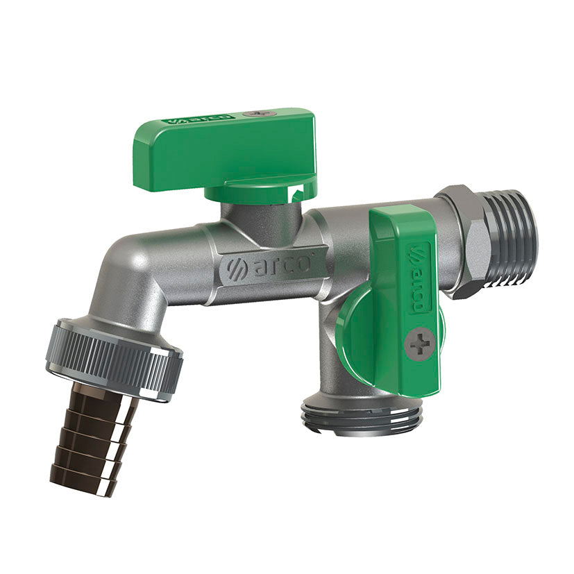GRIFO CURVO DOBLE MAC 1/2X3/4X3/4"XDIA15