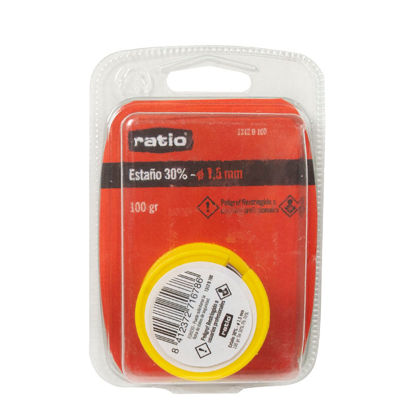 ESTAÑO BOB.30% 1,5MM.100 GR.
