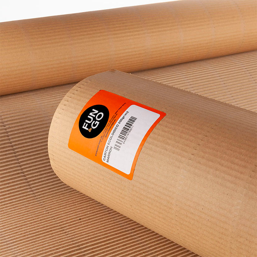 CARTON ECOLOGI. MARRON 0.9MX10M