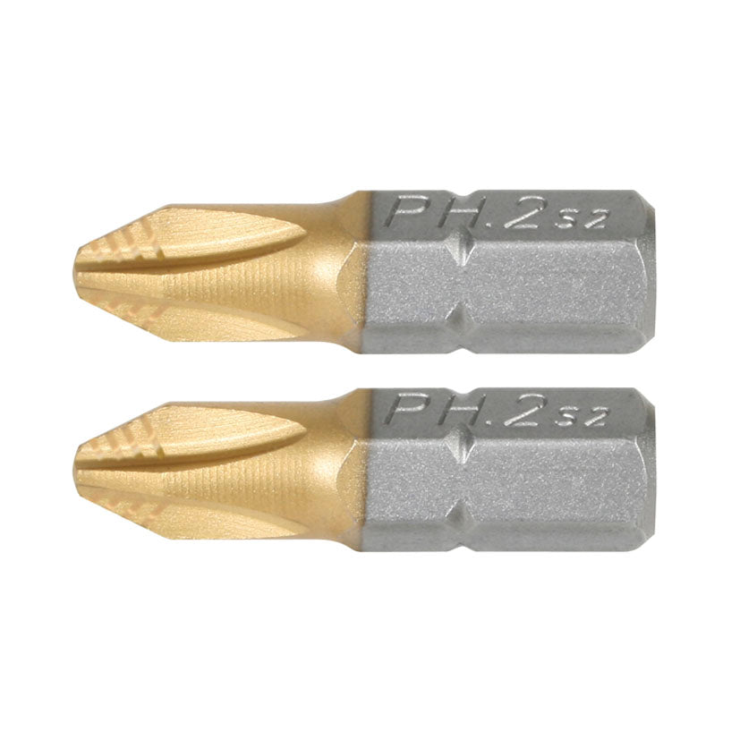 PUNTAS 25MM.TITANIUM PHILLIPS Nº3 JGO.2