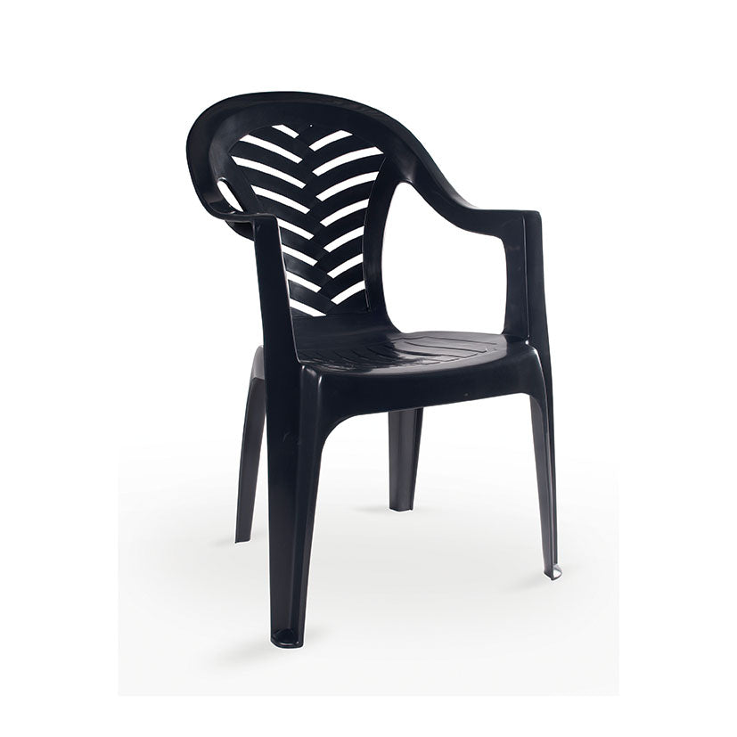 SILLÓN MONOBLOCK ALTO PALMA GRIS VOLCAN.