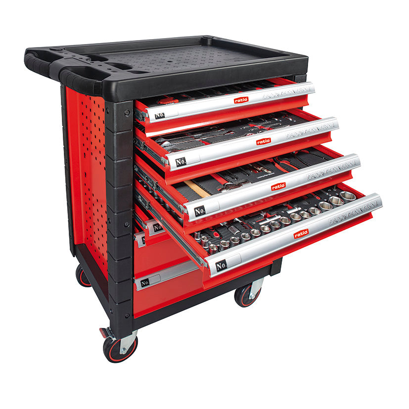 CARRO METALICO TALLER 7 CAJONES+172 PZAS
