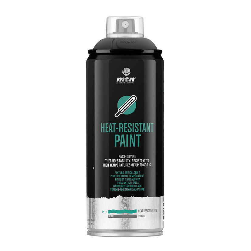SPRAY PINTURA ALTA TEMP. NEGRA 400 ML