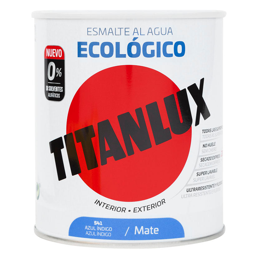 TITANLUX BASE AGUA AZUL INDIGO 750ML MAT