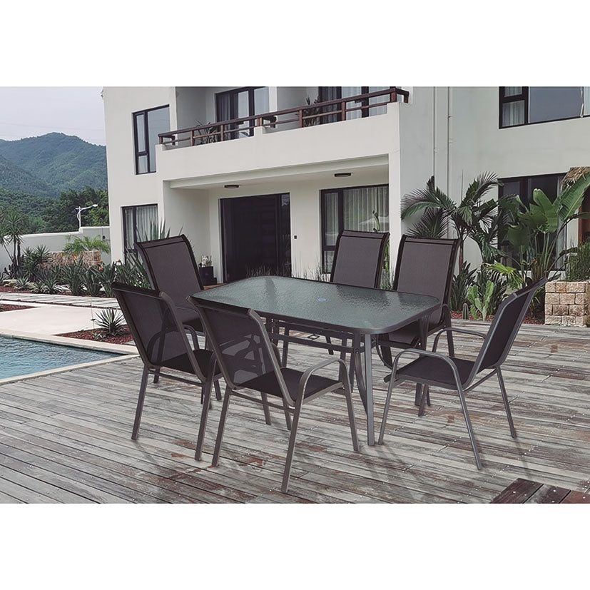 MESA ACERO 150X90XH70 CM.