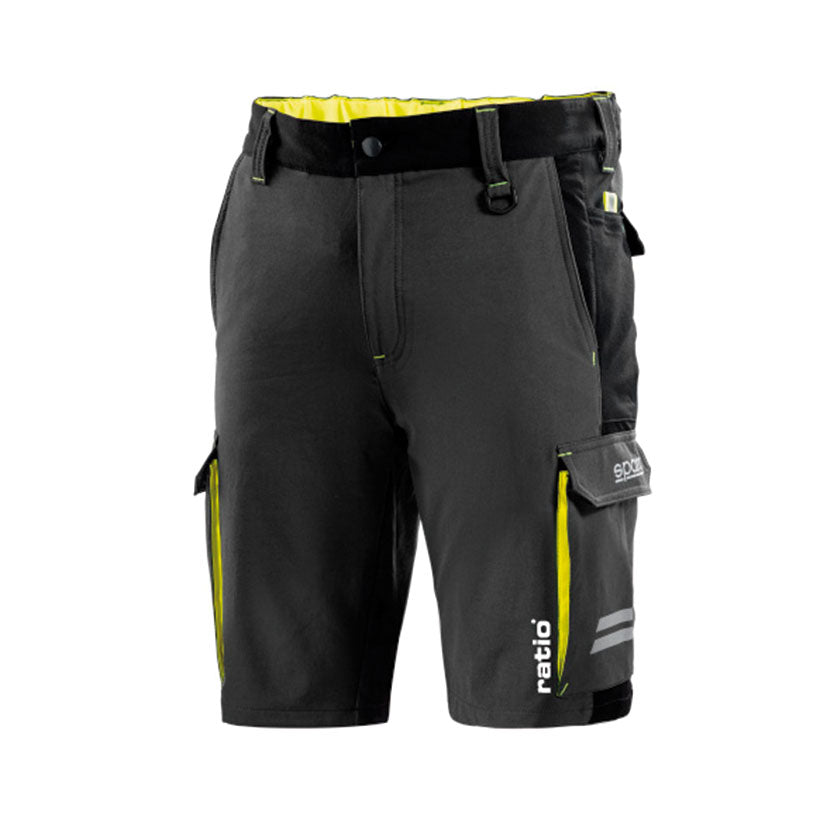 BERMUDA GRIS/AMARILLO TALLA S