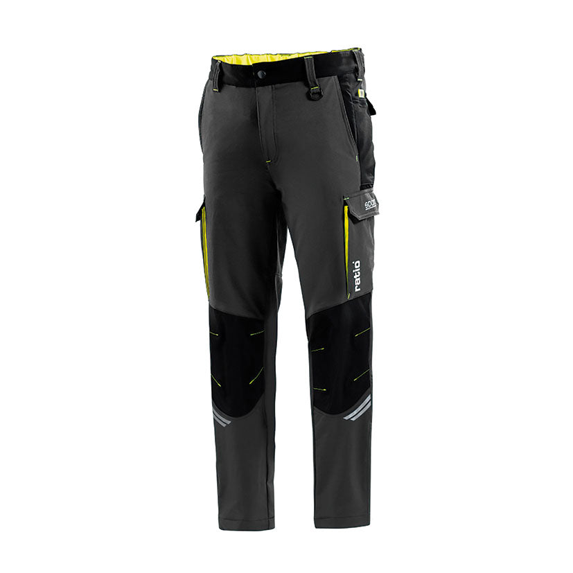 PANTALON GRIS/AMARILLO TALLA XXXL