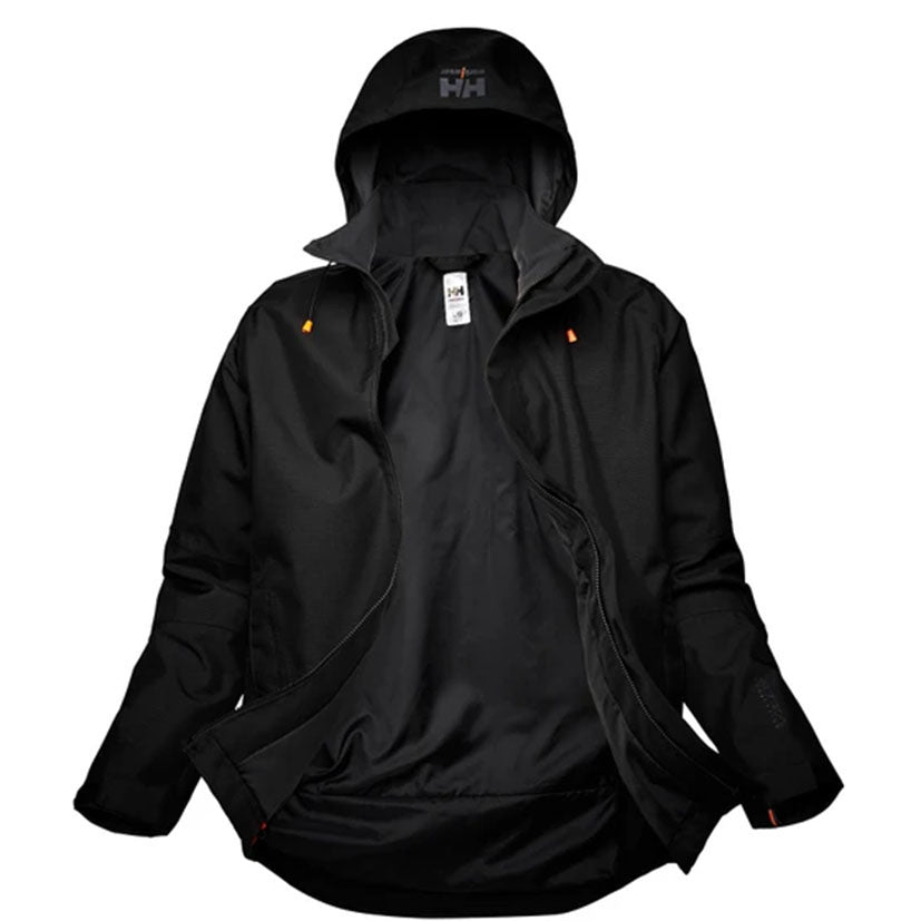 CHAQUETA SHELL OXFORD NEGRO T/L