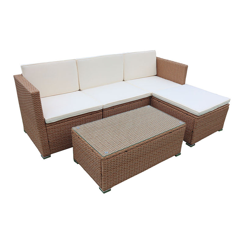 Set Lanzarote III Ratán Sint Chaise Long Jardín Confort