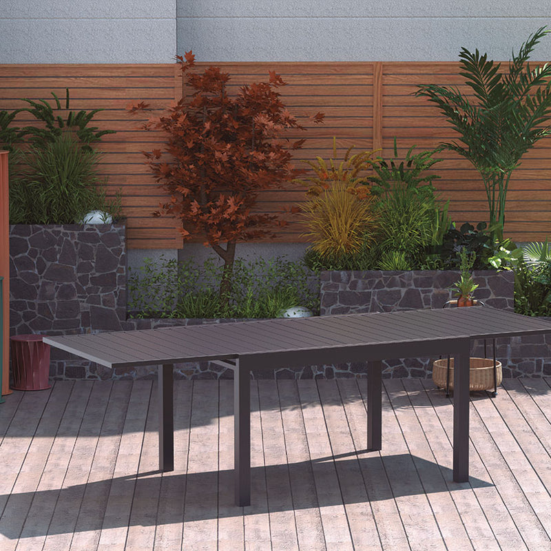 Mesa extensible jardín serie Parma 130/260X100H76 CM