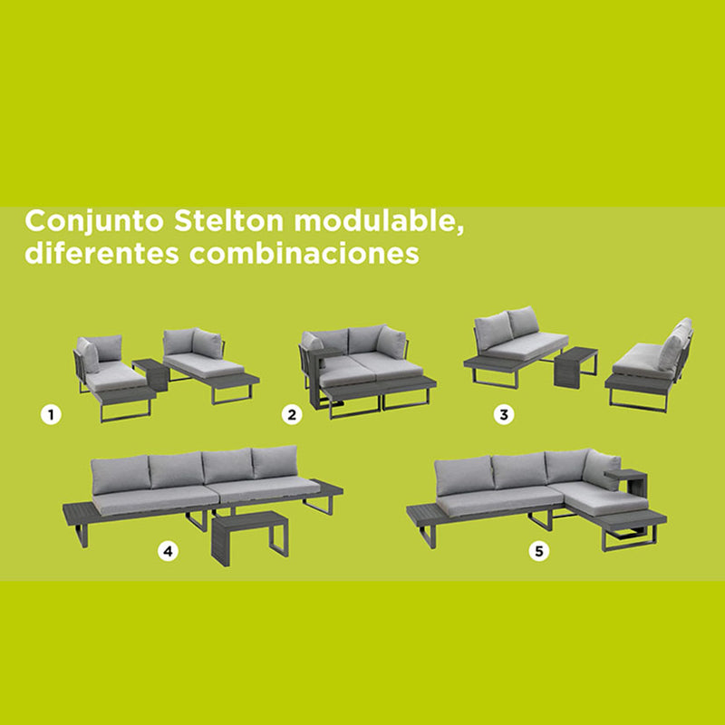 Conjunto rinconero modular jardín Stelton