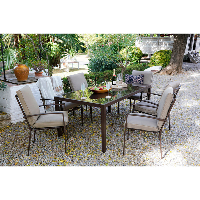 Conjunto MADEIRA. 6 SILLONES+COJINES