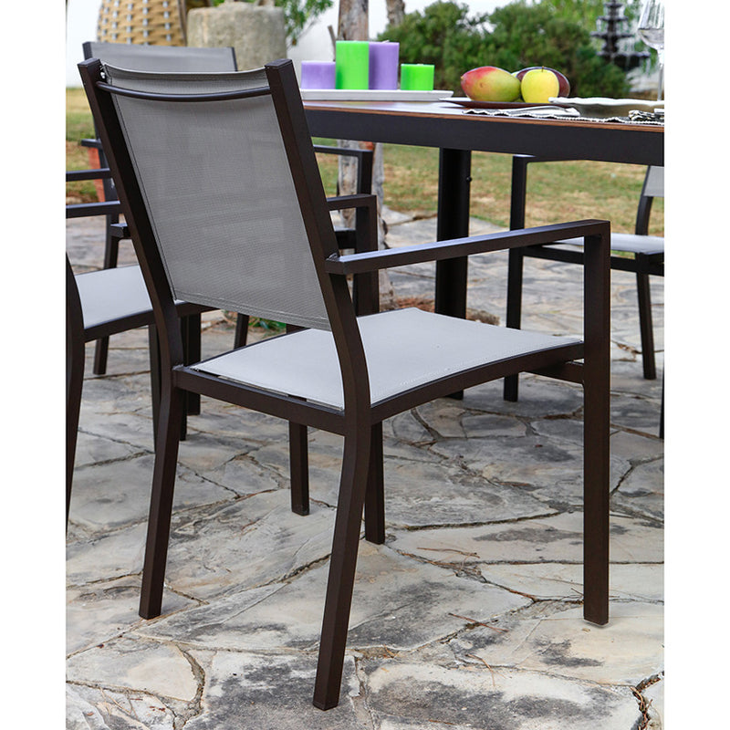 Sillón Exterior Orlando De Aluminio Confort Durable Jardín