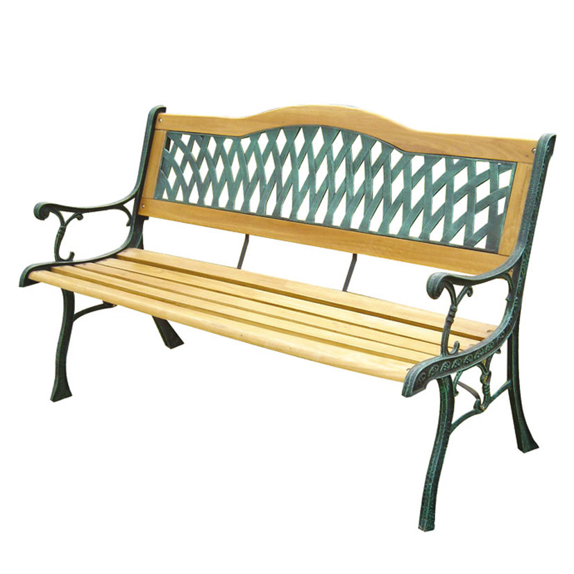 BANCO FORJA 122 CM RESPALDO PLAST.