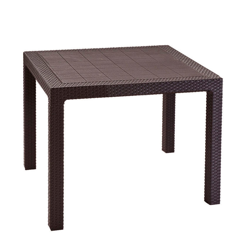 MESA QUARTED MARRÓN 94X94X74 CM