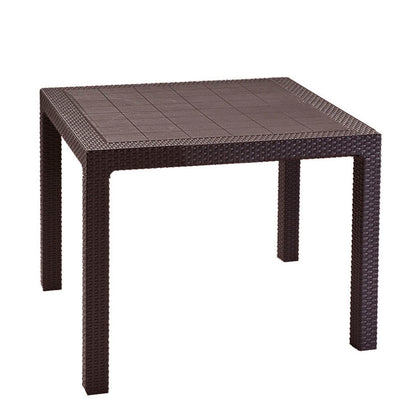 MESA QUARTED MARRÓN 94X94X74 CM