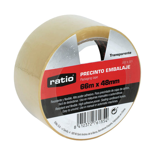 PRECINTO EMBAL. TRANSPARENTE 48MMX66M.