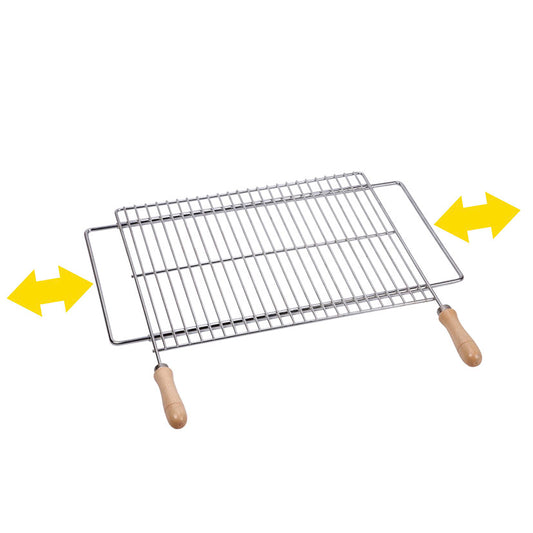 PARRILLA EXTENSIBLE ZINC 50X40 CM