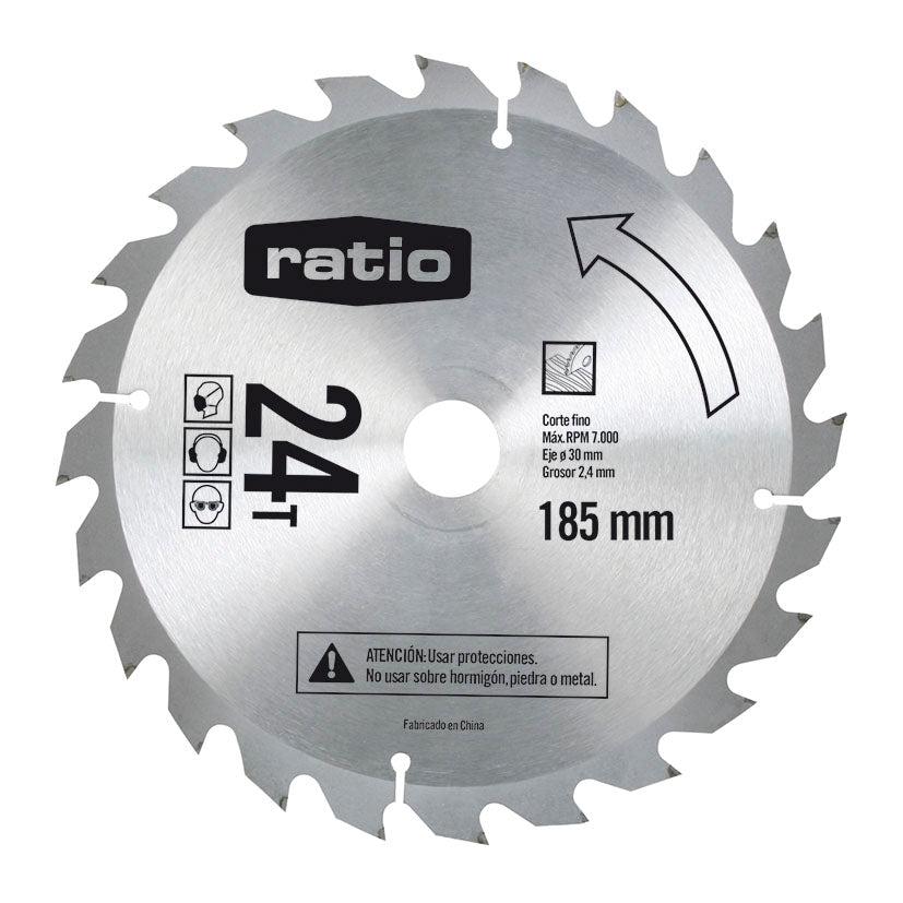 SIERRA CIRCULAR D.185X2,4X30MM.24Z RATIO