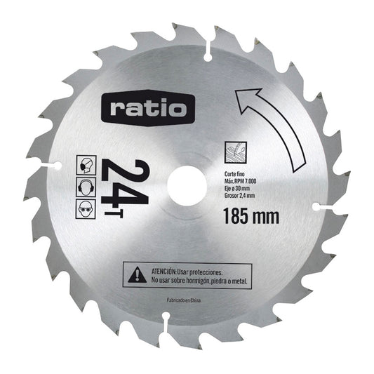 SIERRA CIRCULAR D.185X2,4X30MM.24Z RATIO