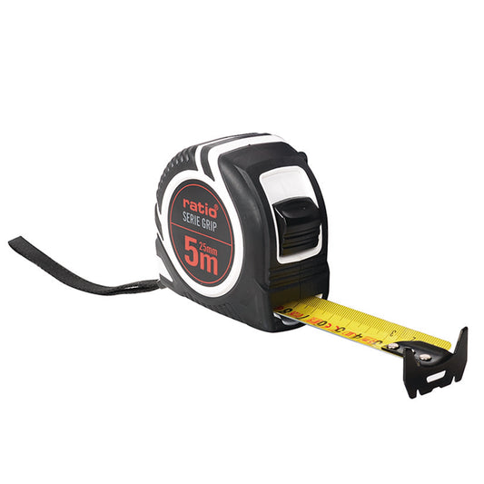 FLEXOMETRO CINTA 25/5 M. GRIP RATIO