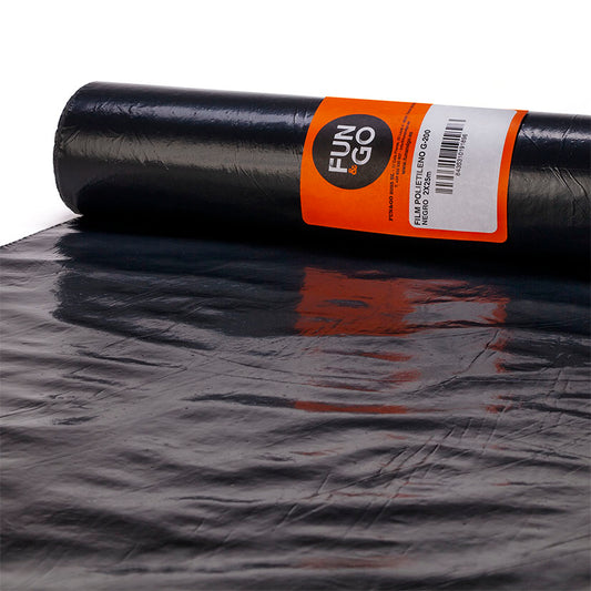 PLASTICO ROLLO 2X25M GALGA 200. NEGRO