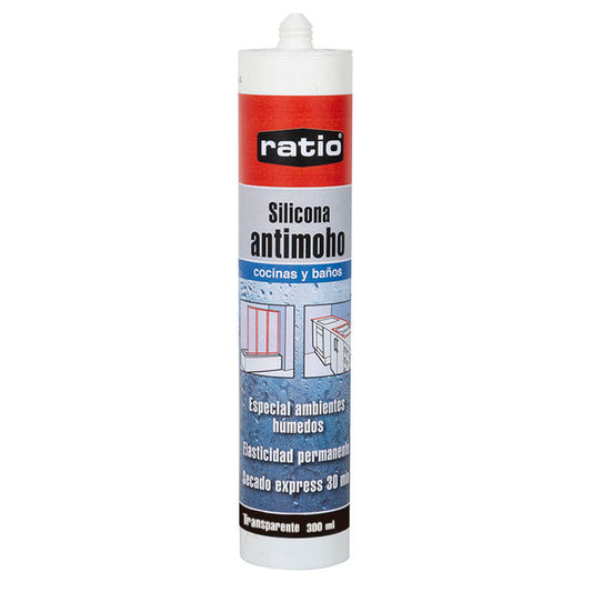 SILICONA COCIN.BAÑOS RATIO TRANS.300 ML.