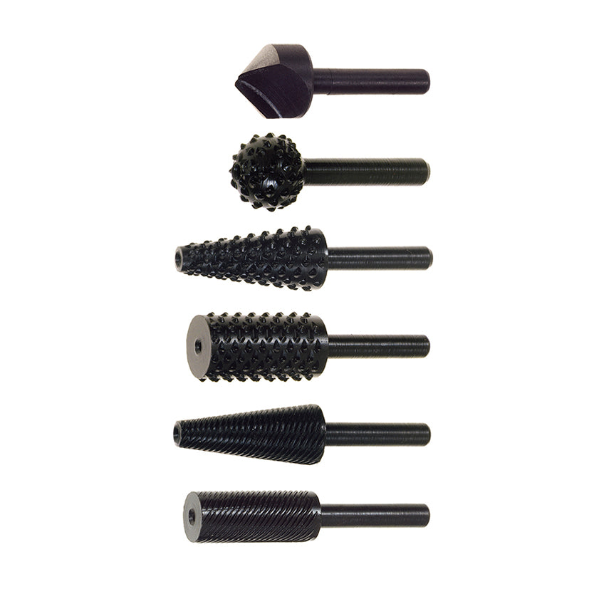 6 RASPAS SURTIDAS (3 MADERA, 3 METAL)