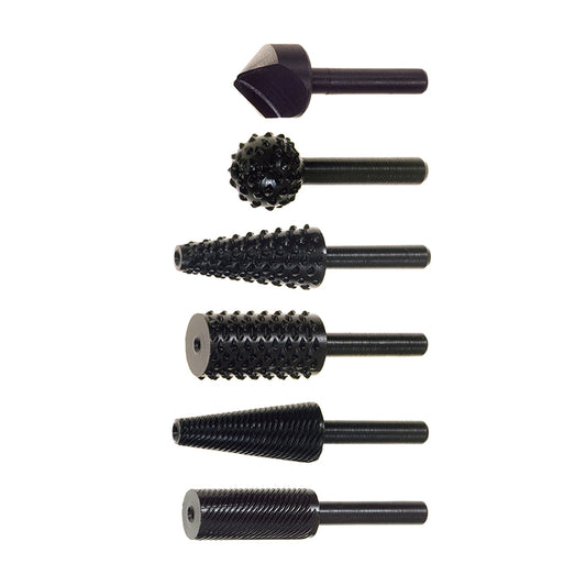 6 RASPAS SURTIDAS (3 MADERA, 3 METAL)