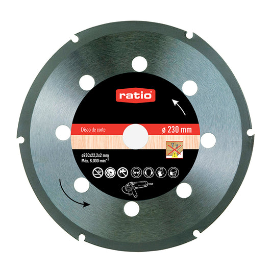 DISCO CORTE P/MADERA 230X2,0X22,2 RATIO