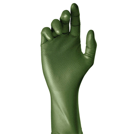 GUANTE DESECH. NITRILO VERDE 50 UND T/10