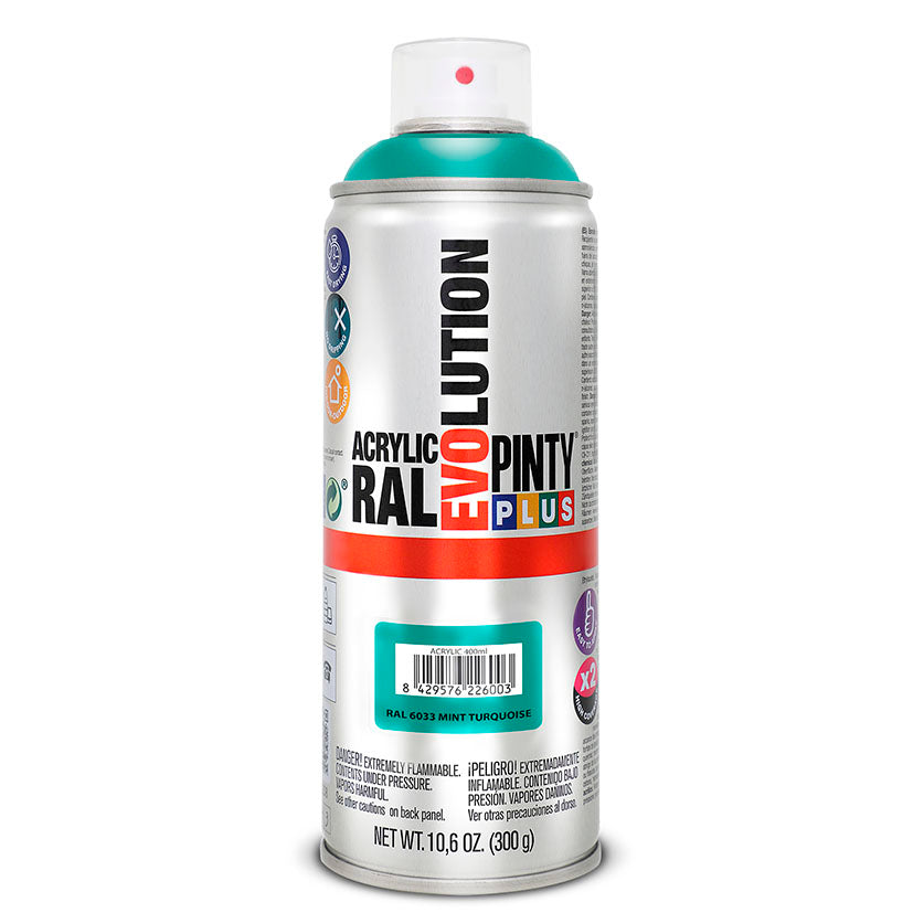 PINTURA SPRAY ACRILICA AZUL TURQU  400ML
