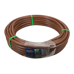 Tubería riego por goteo 16 mm x 25 m, con gotero marrón