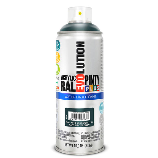 PINTURA SPRAY B. AGUA GRIS ANTRAC. 400ML