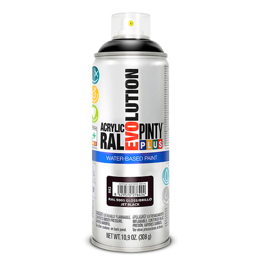 PINTURA SPRAY BASE AGUA NEGRO 400ML