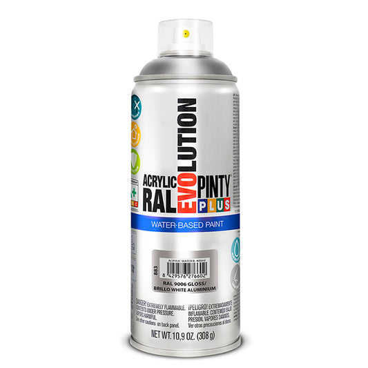 PINTURA SPRAY BASE AGUA ALUMINIO 400ML