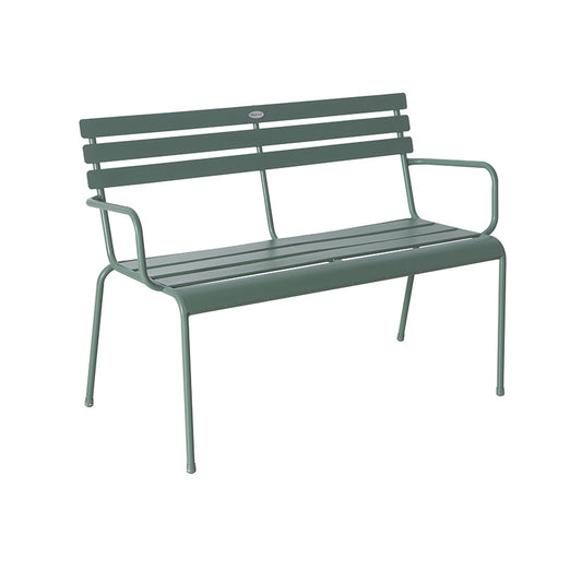BANCO METÁLICO 114X56 XH79 CM. VERDE