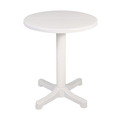 Mesa de resina redonda ø 60 cm blanca