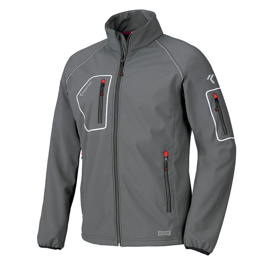 CHAQUETA SOFTSHELL JUST 4 BOLS GRS T/2XL