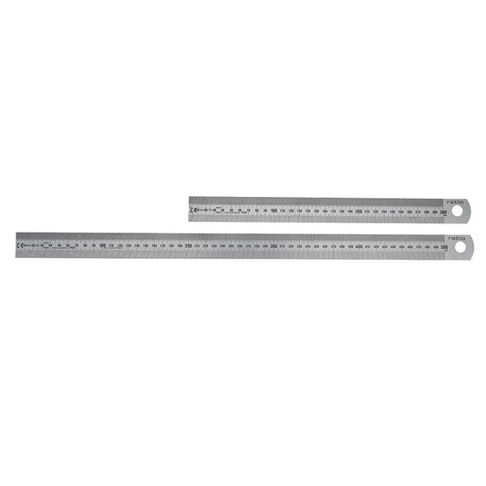 REGLA ACERO INOX.50 CM. RATIO PRO SERIES