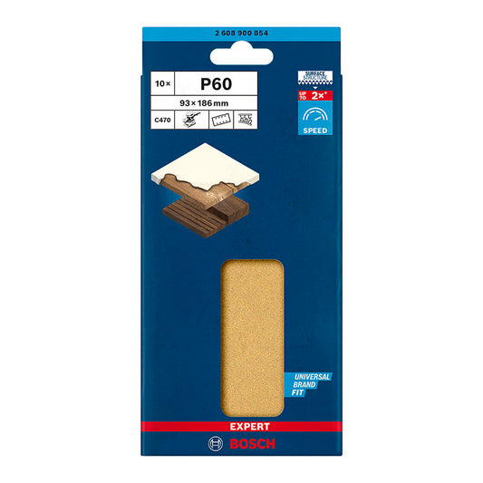 PAPEL LIJA ORBIT.C470 93X186MM 8P G60X10