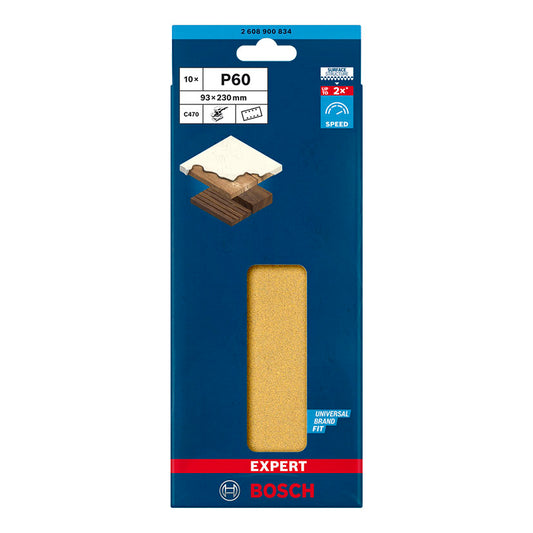 PAPEL LIJA ORBIT.C470 93X230MM 8P G60X10