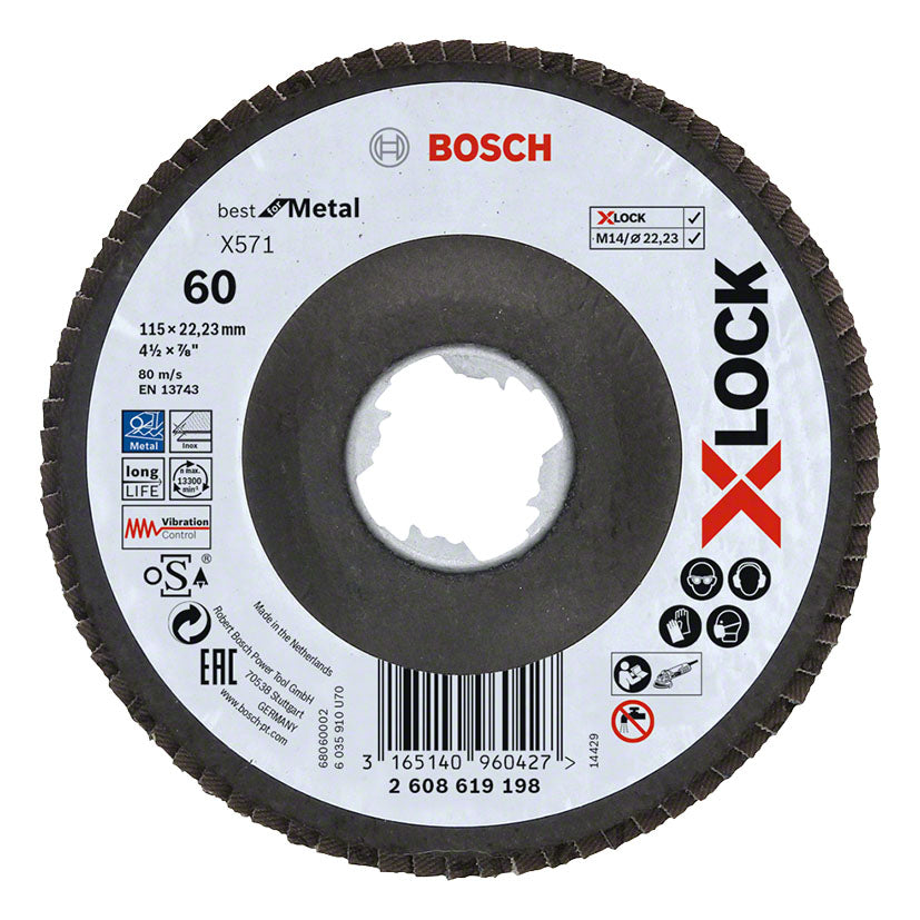 DISCO LAMIN.X-LOCK X571 115MM.CON.FV G60