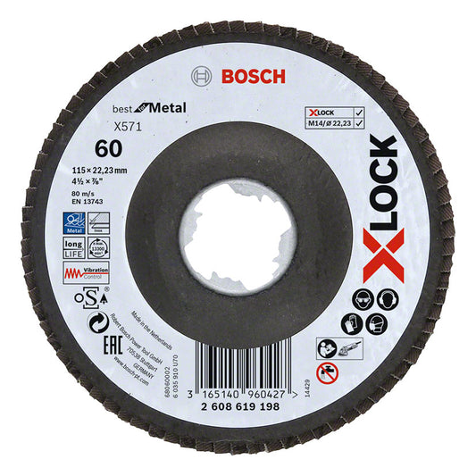 DISCO LAMIN.X-LOCK X571 115MM.CON.FV G60