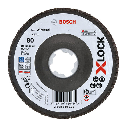 DISCO LAMIN.X-LOCK X571 115MM.CON.FV G80