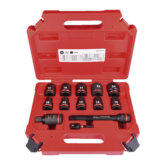 ESTUCH.13 VASOS CORTOS SHOCKWAVE 1/2"